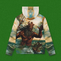 Denim Tears Poseidon's Revenge Multi-Color Zip-Up Hoodie Size XL